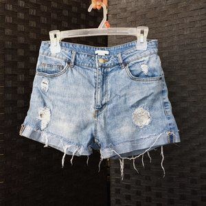 High Waist Denim Shorts